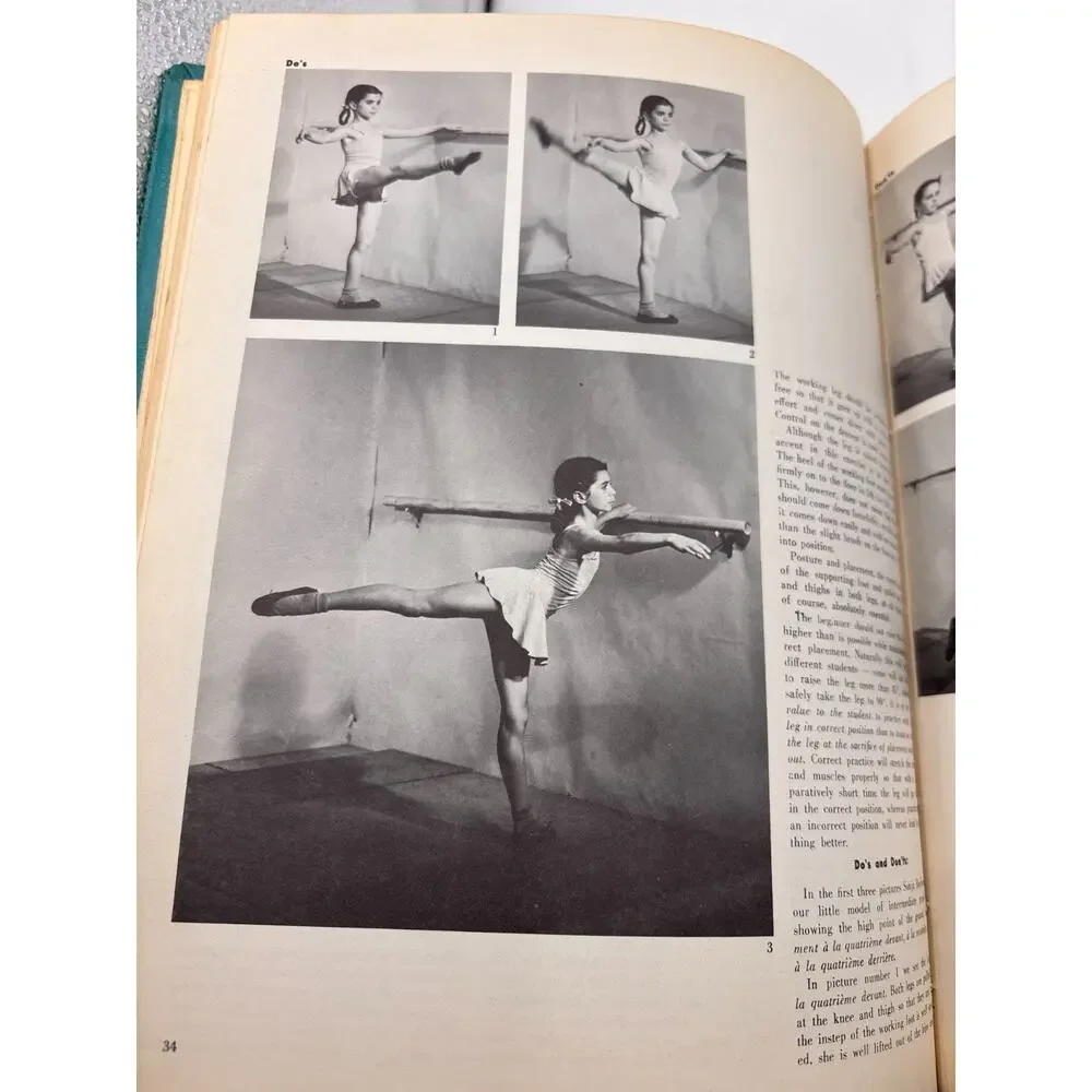 Dos Donts Basic Ballet Barre Thalia Mara 1955 Dance Magazine Technique Book
